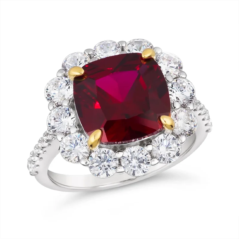 Crimson Fire Ruby Ring