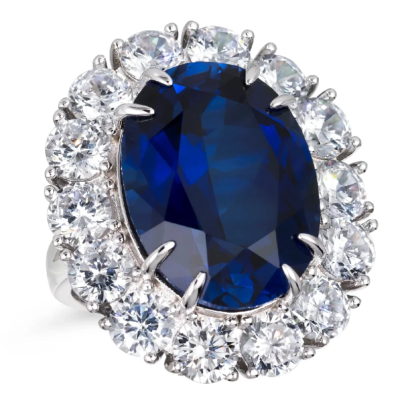 Princess Diana Blue Sapphire Ring XL