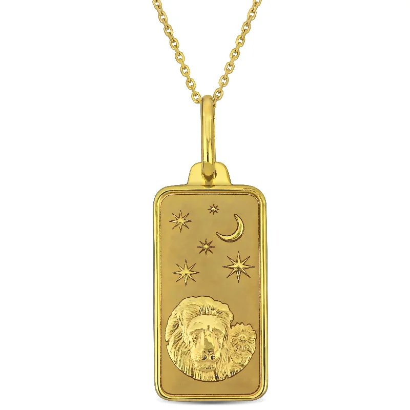 Mimi & Max Leo Horoscope Necklace in 10k Yellow Gold