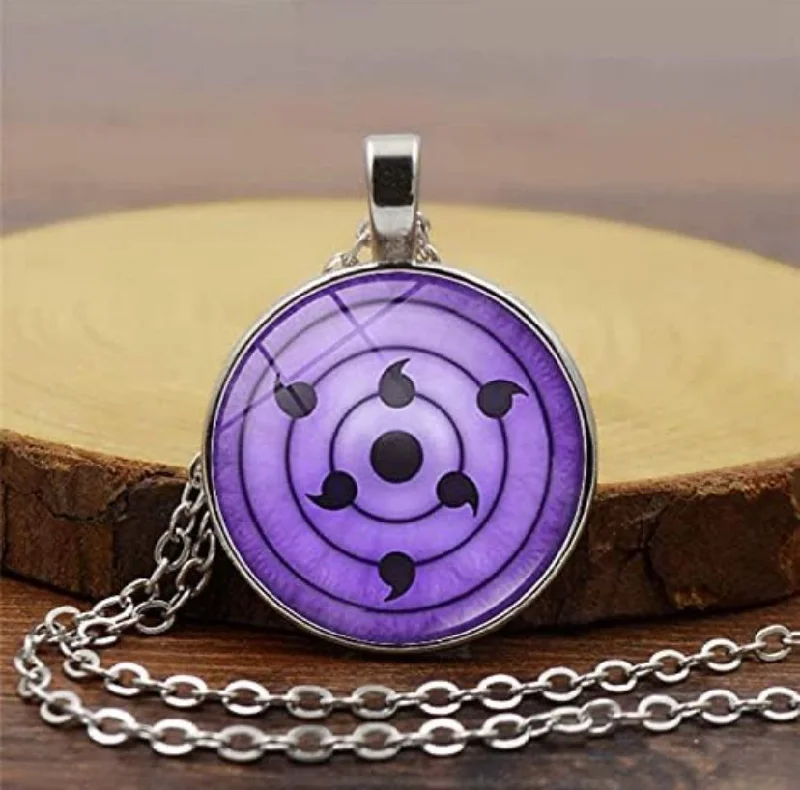 Eye Necklace Uchiha Sasuke Kakashi Mangekyou Rinnegan Eyes Glass S 4505140