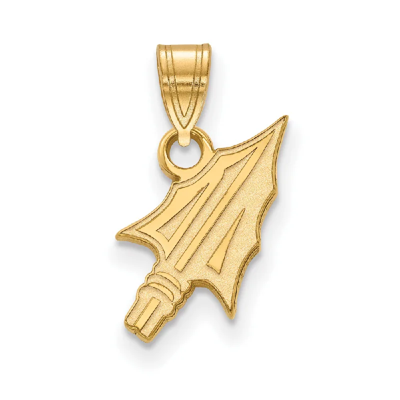 14k Gold Plated Silver Florida State Small Arrowhead Pendant