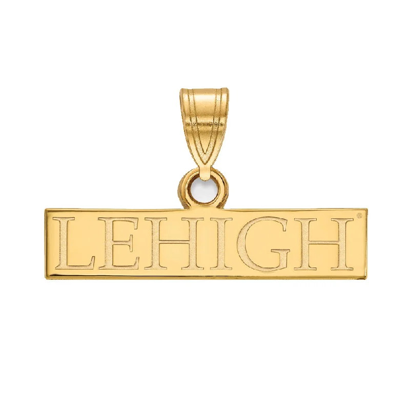 14k Gold Plated Silver Lehigh U Small Pendant