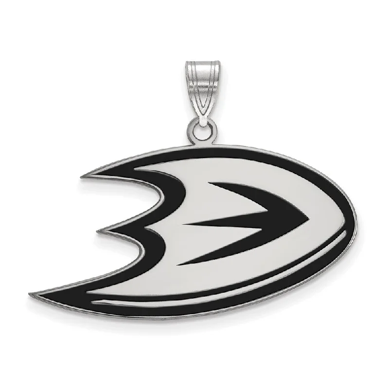 Sterling Silver NHL Anaheim Ducks LG Enamel Pendant