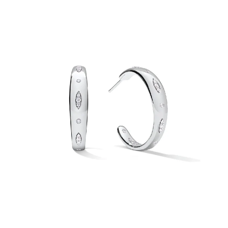 0.43 ctw Diamond Hoop Earrings