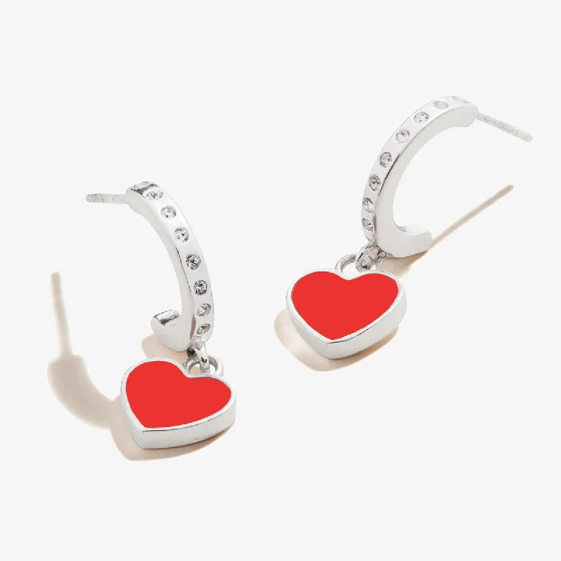 Heart Hoop Earrings