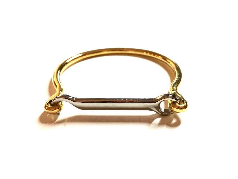 LUSITANO STIRRUP BANGLE - GOLD  / SILVER | Equestrian Jewelry - AtelierCG™